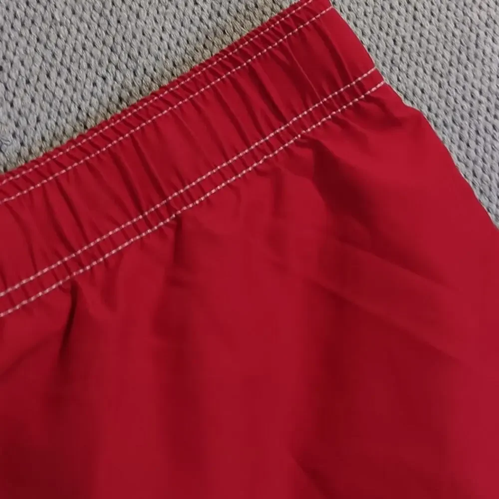 Vtg Tommy Hilfiger Board Swim Shorts XXL 44 Red/White Stripe Beach Big Man‎